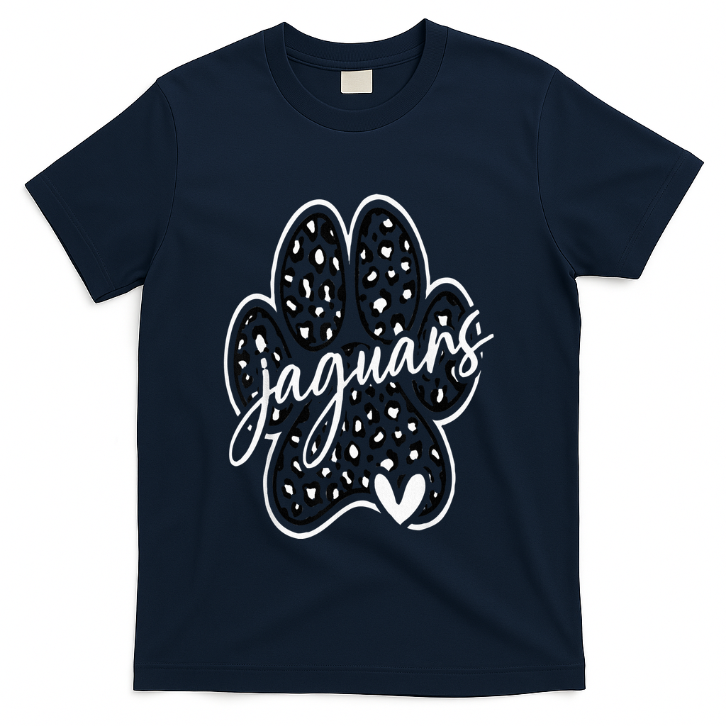 Jaguars School Spirit Team Pride Back To School T-Shirt - Navy