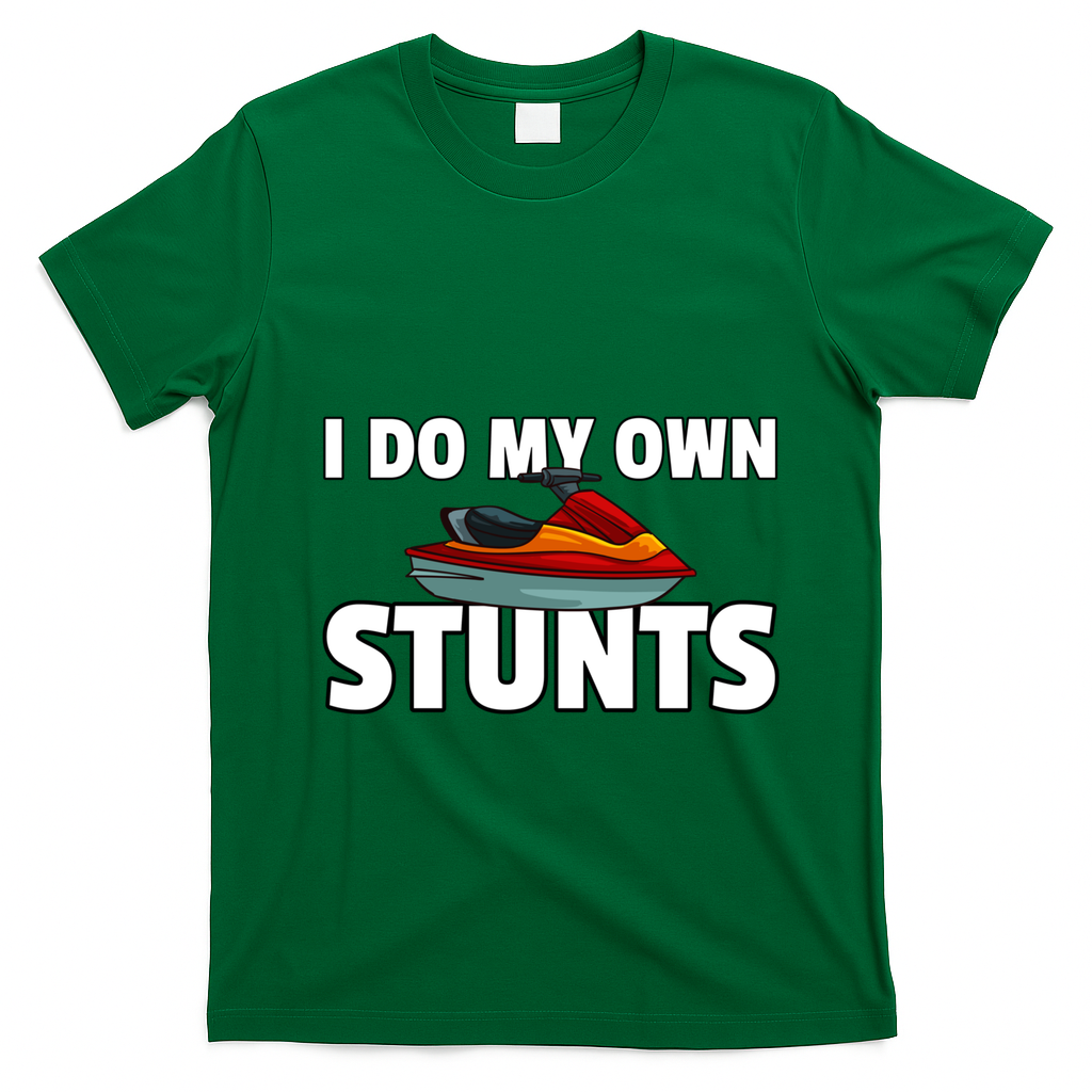 Jet Ski Stunts Gift Jet Skiing Skier Driver Water Sport Gift T-Shirt - Irish Green