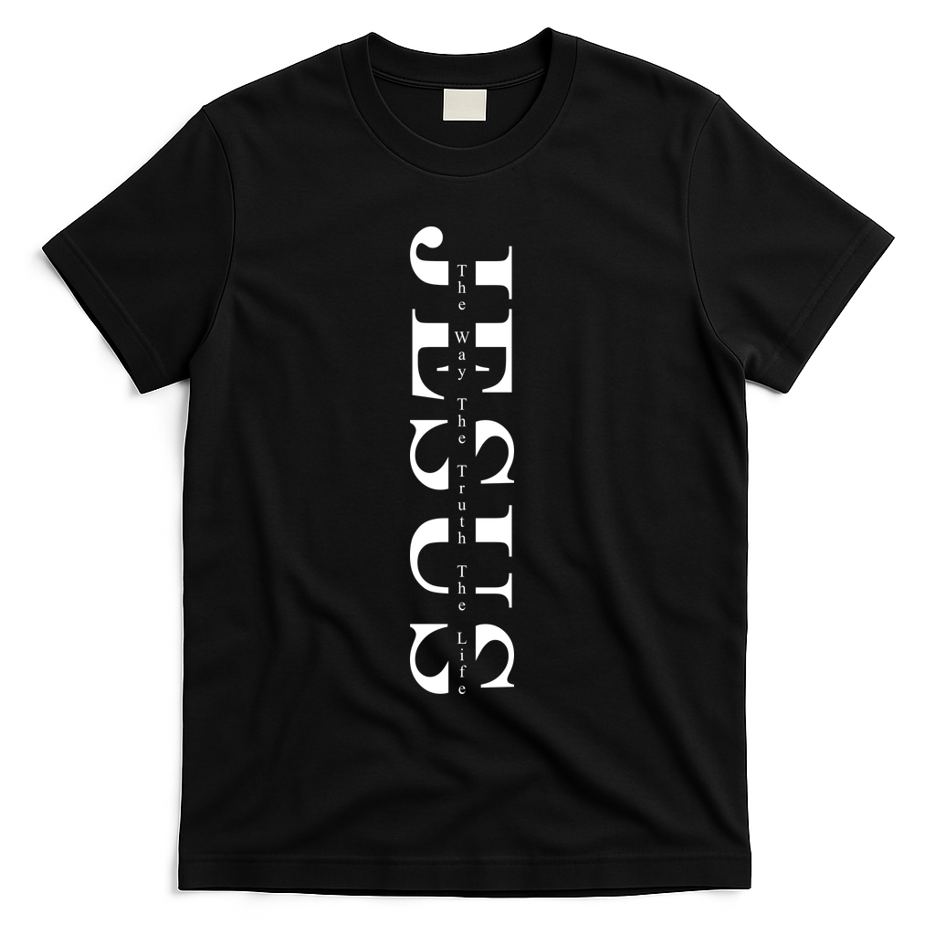 Jesus The Way The Truth The Life T-Shirt - Black