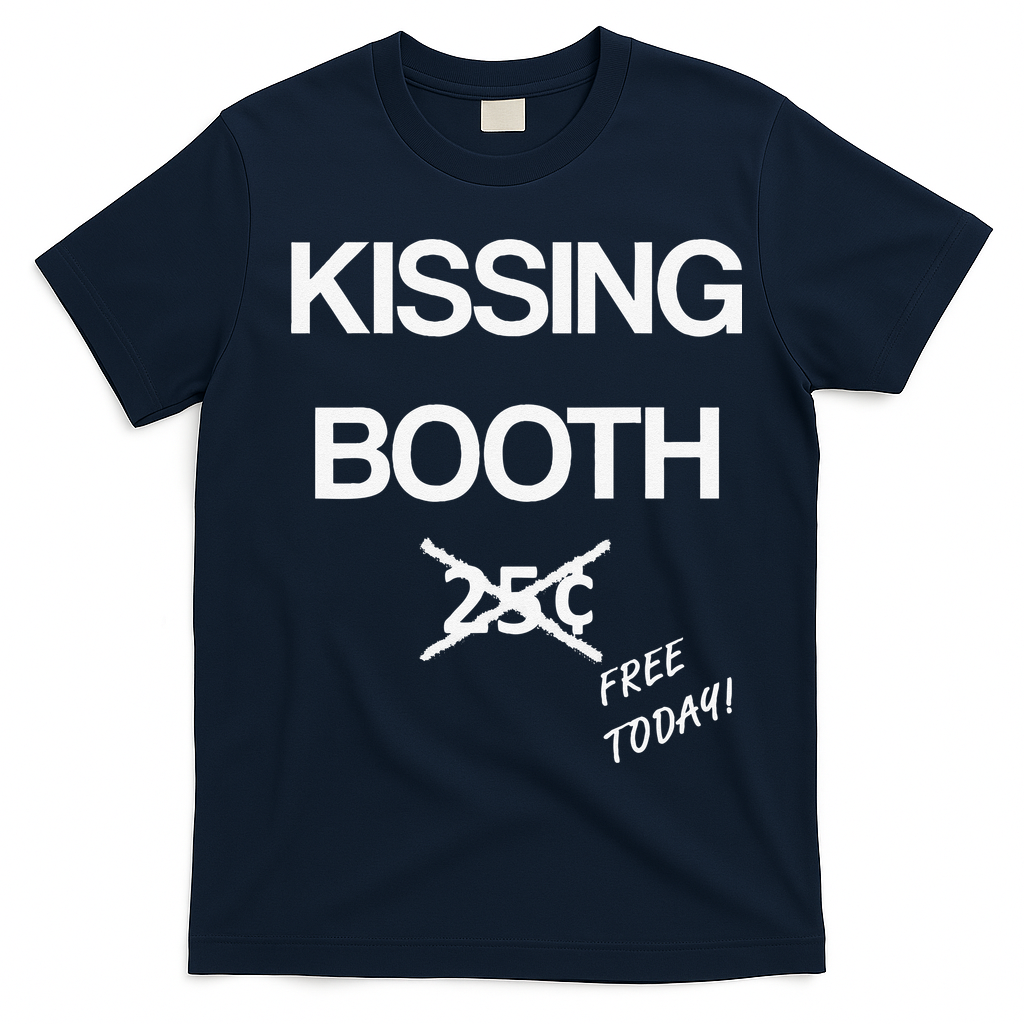 Kissing Booth Costume Halloween T-Shirt - Navy Blue