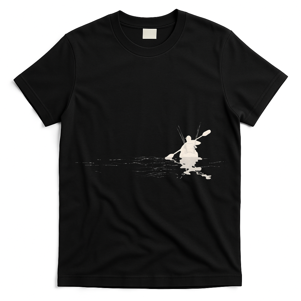 Kayak Bass Fishing Graphic Kayak Angler Kayaking Fisherman T-Shirt