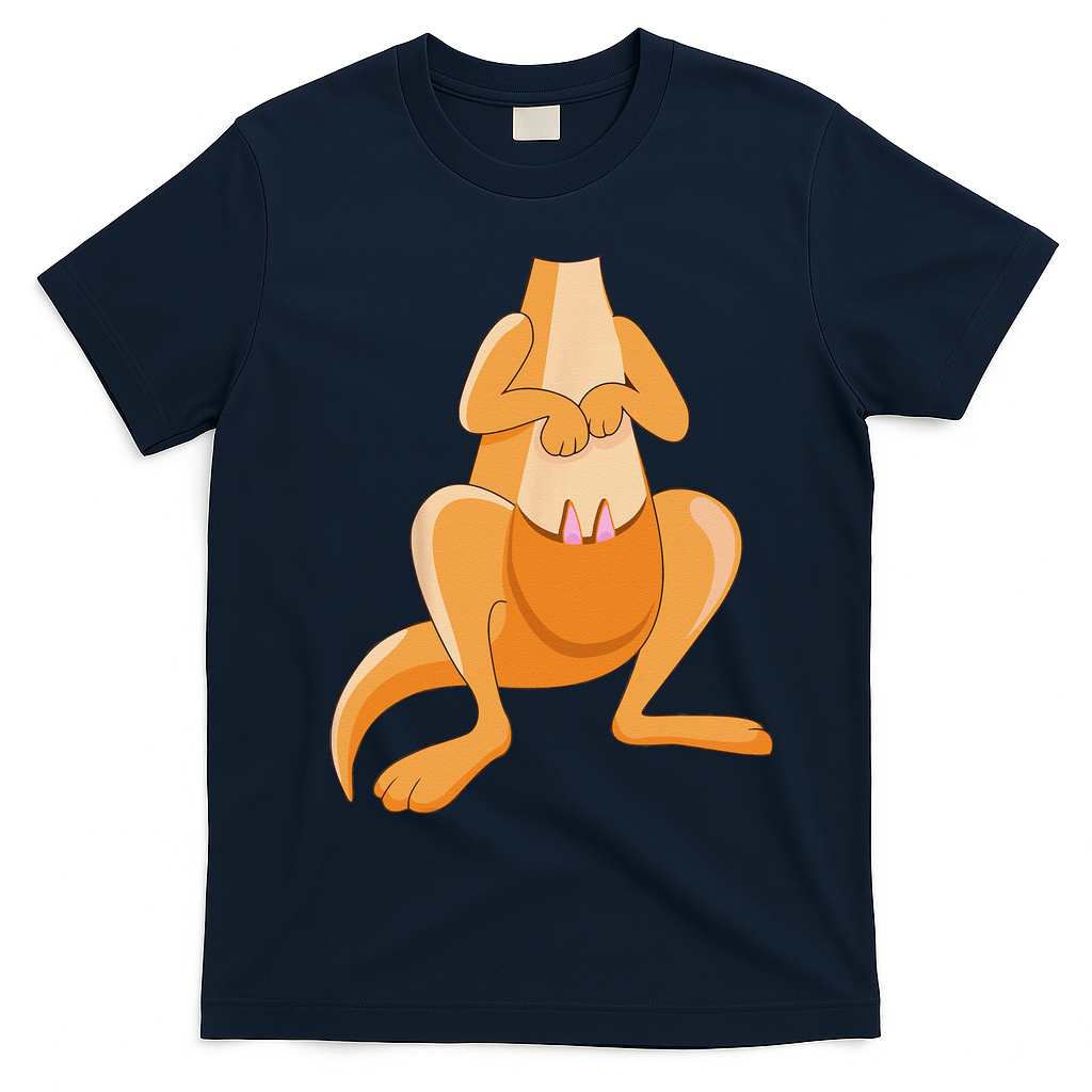 Kangaroo Costume For Halloween Kangaroo Animal T-Shirt - Navy Blue
