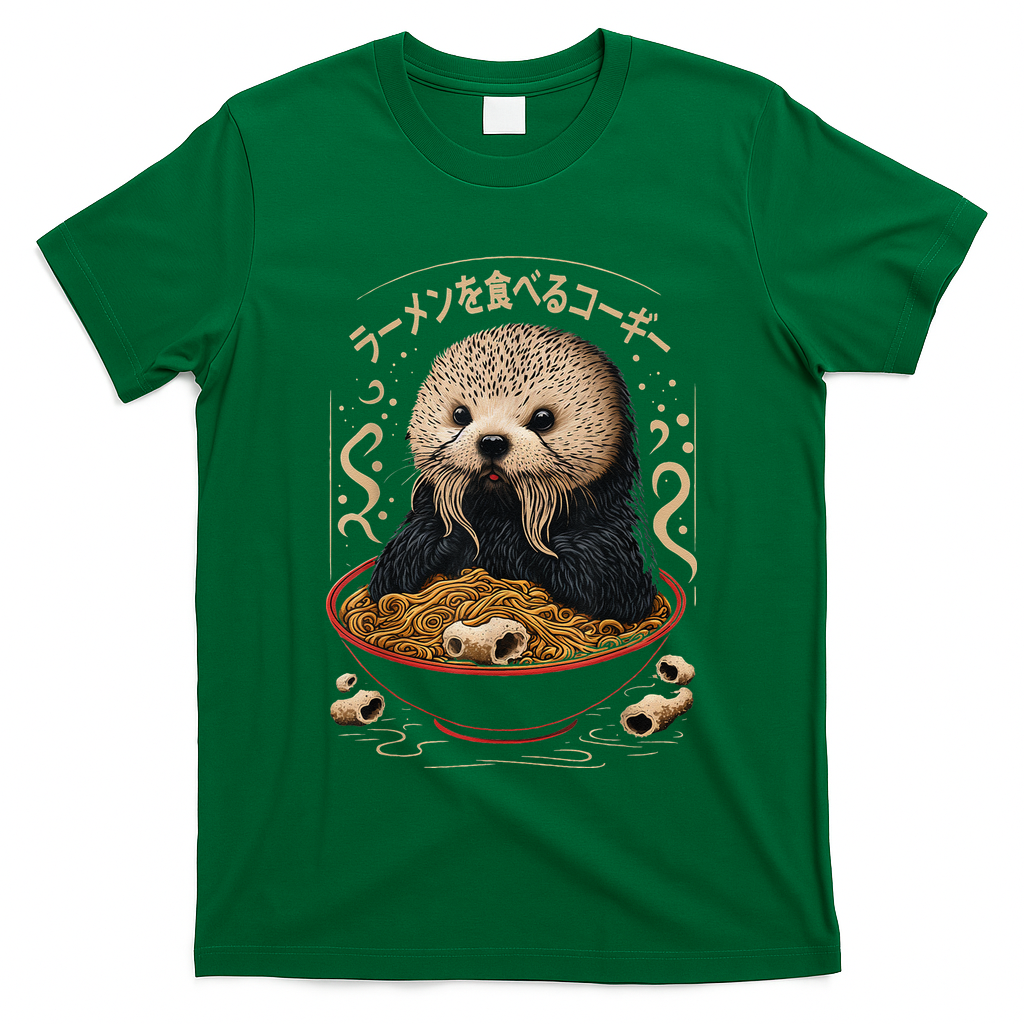 Kawaii Otter Japanese Ra noodles soup Otter Lover T-Shirt
