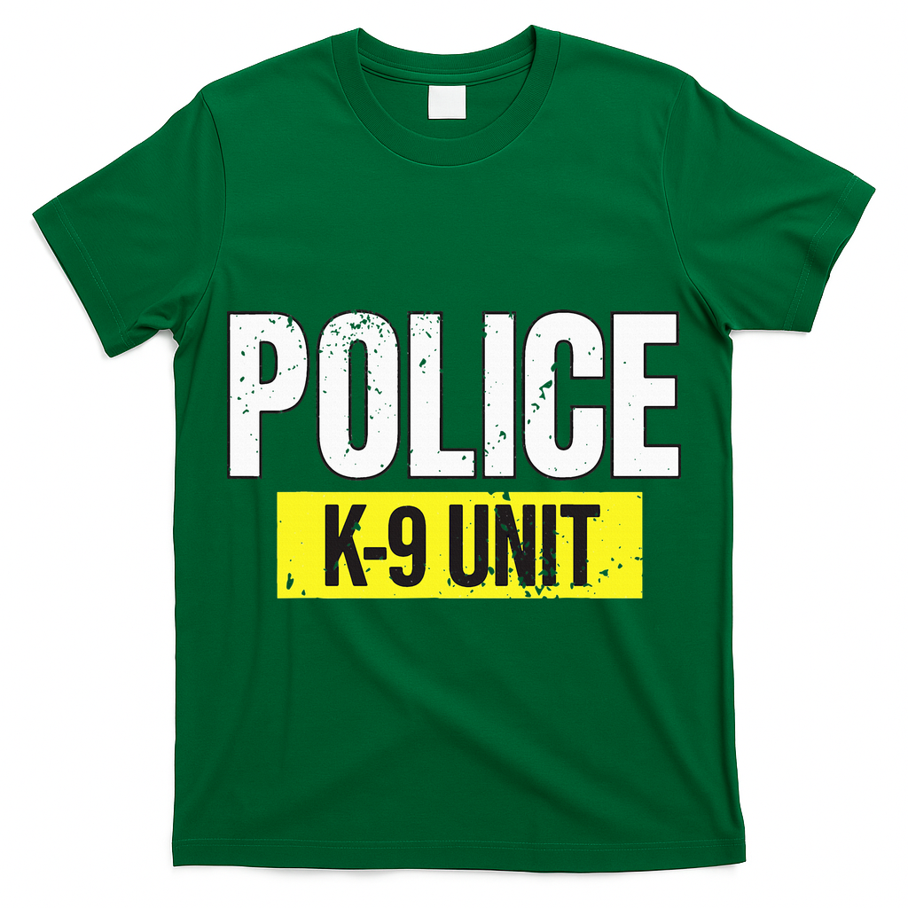 K9 Police Unit Dog Canine Officer T-Shirt
