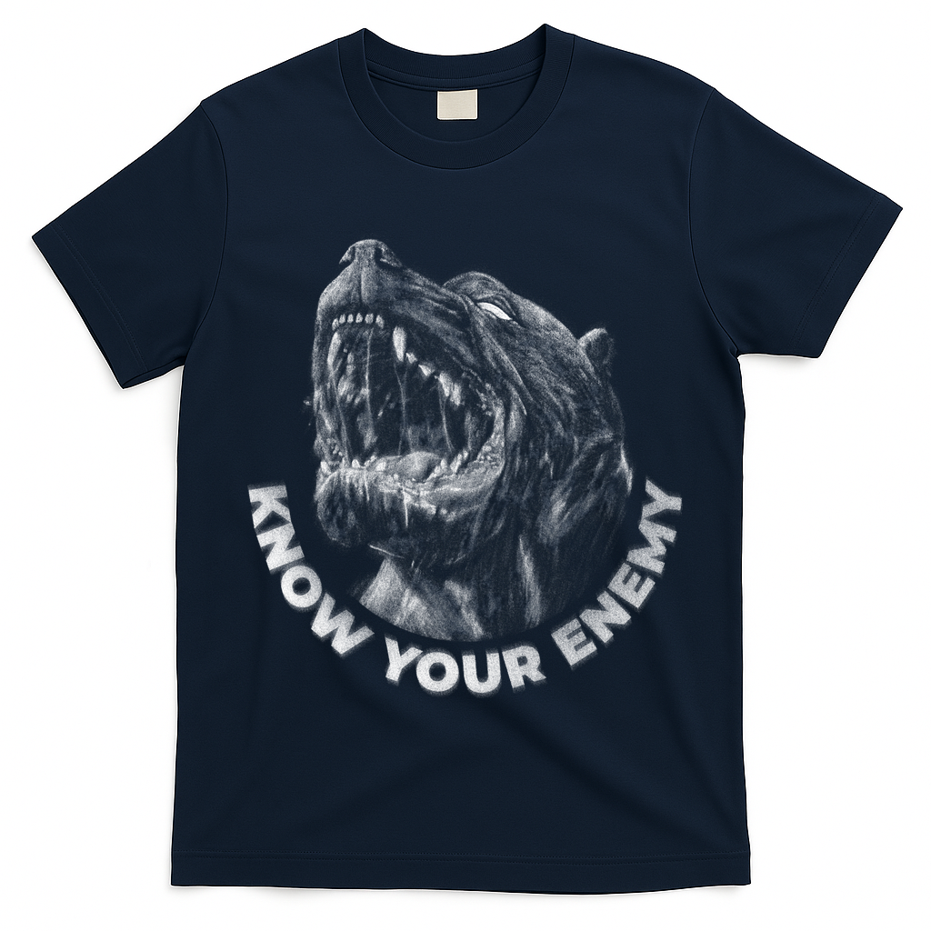 Know Your Enemy Realistic Pitbull Dog T-Shirt