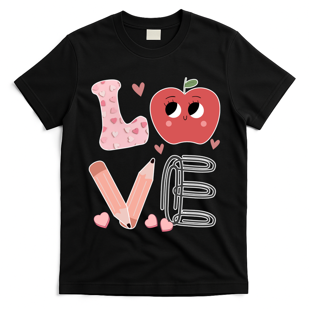 Love Apple Cute Teacher Gift T-Shirt