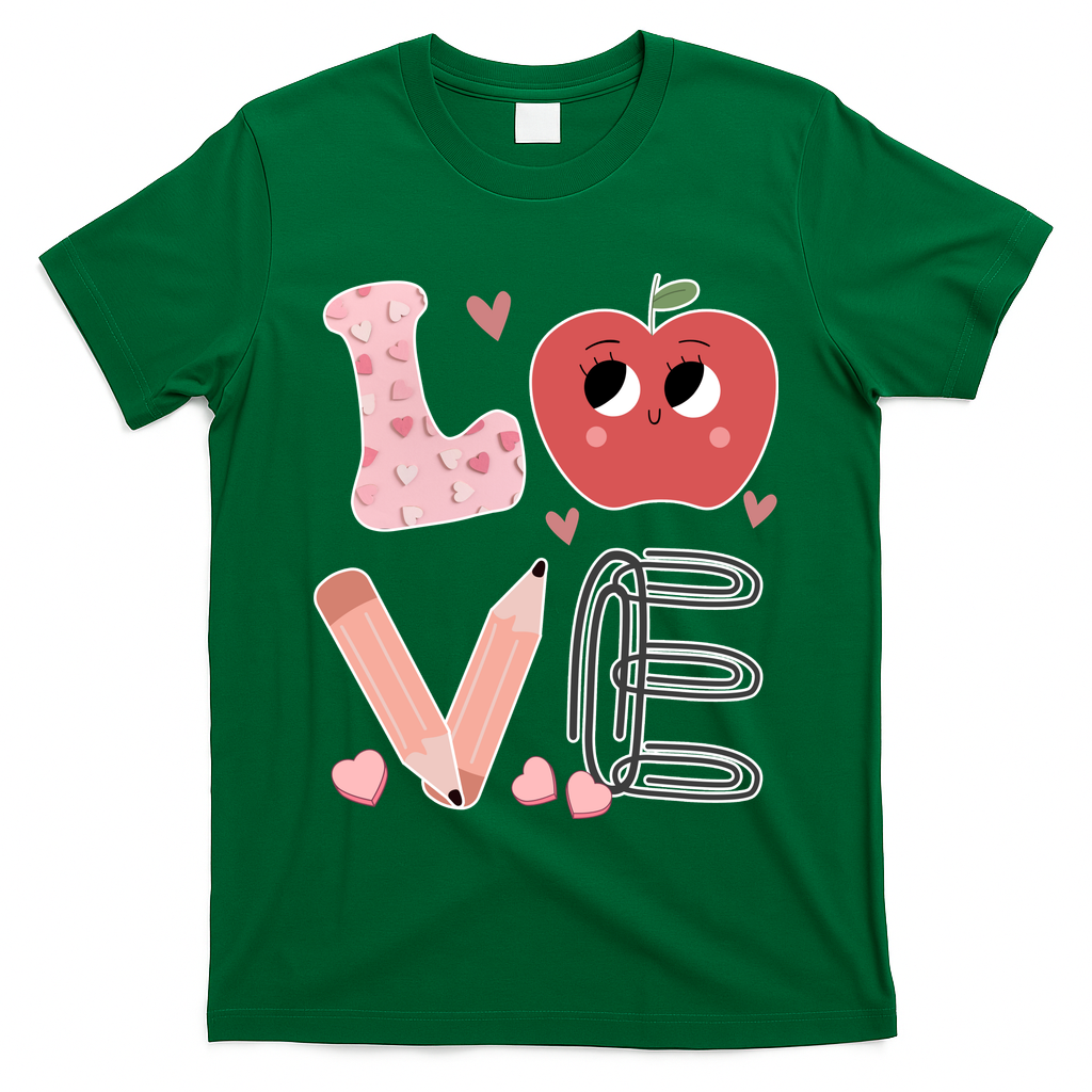 Love Apple Cute Teacher Gift T-Shirt