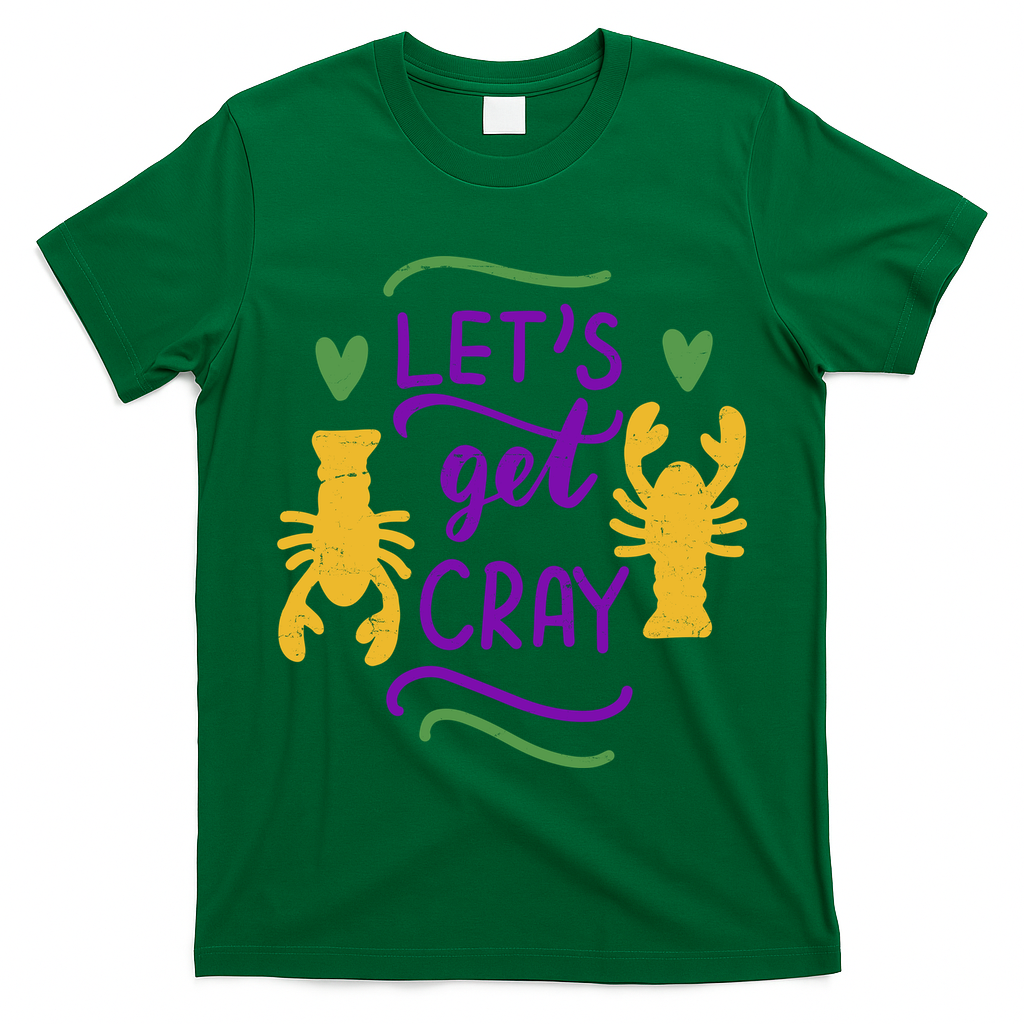 Let's Get Cray Mardi Gras Lobster T-Shirt