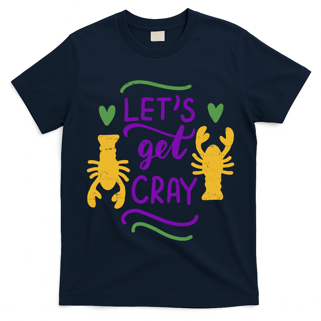 Let's Get Cray Mardi Gras Lobster T-Shirt