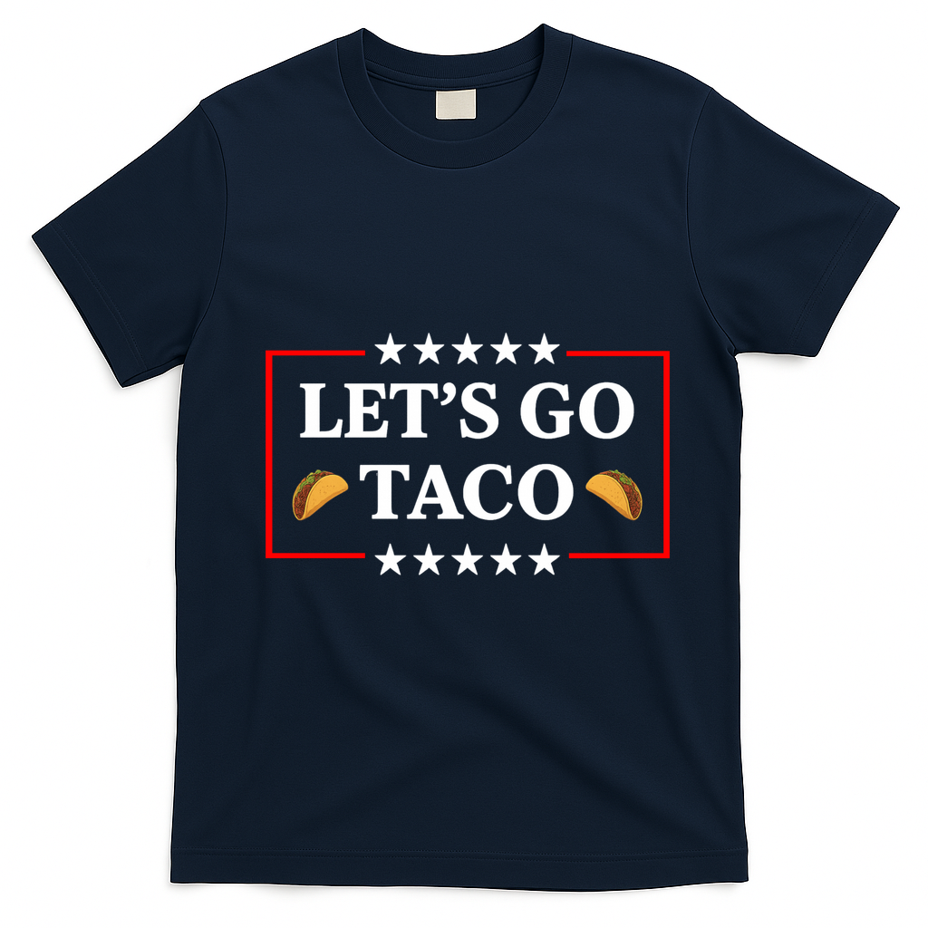 Let's Go Taco Trump T-Shirt - Navy Blue
