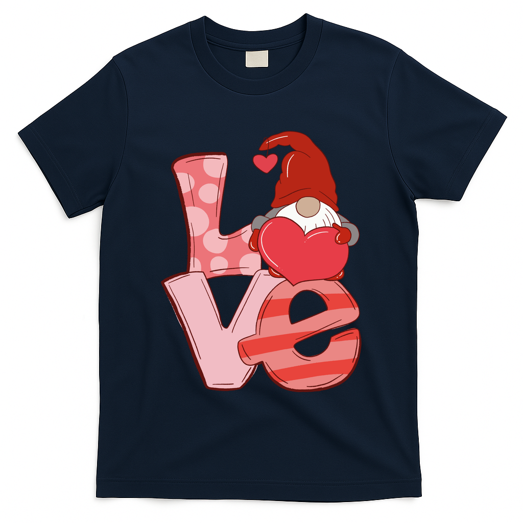 Love Gnome Valentines Day Cute Gift T-Shirt