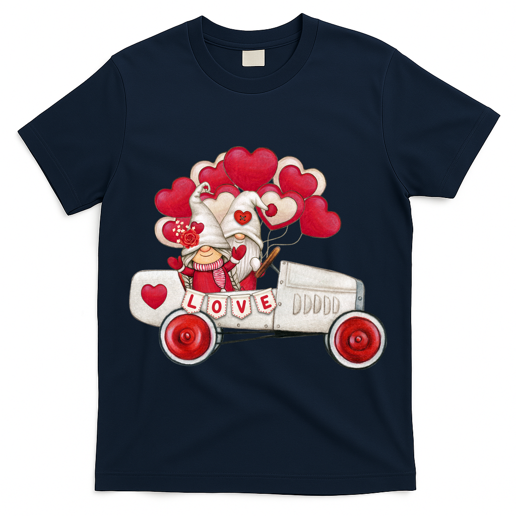 Love Gnome Valentines Day Heart T-Shirt
