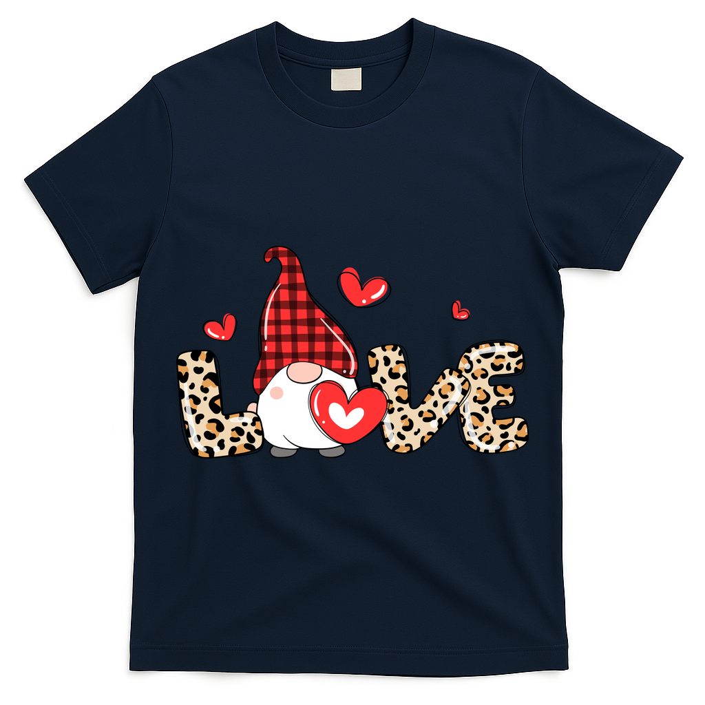Love Gnome Valentine Heart T-Shirt