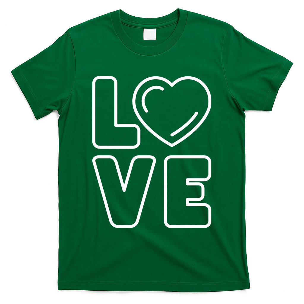 Love Heart Cute Romantic Gift T-Shirt