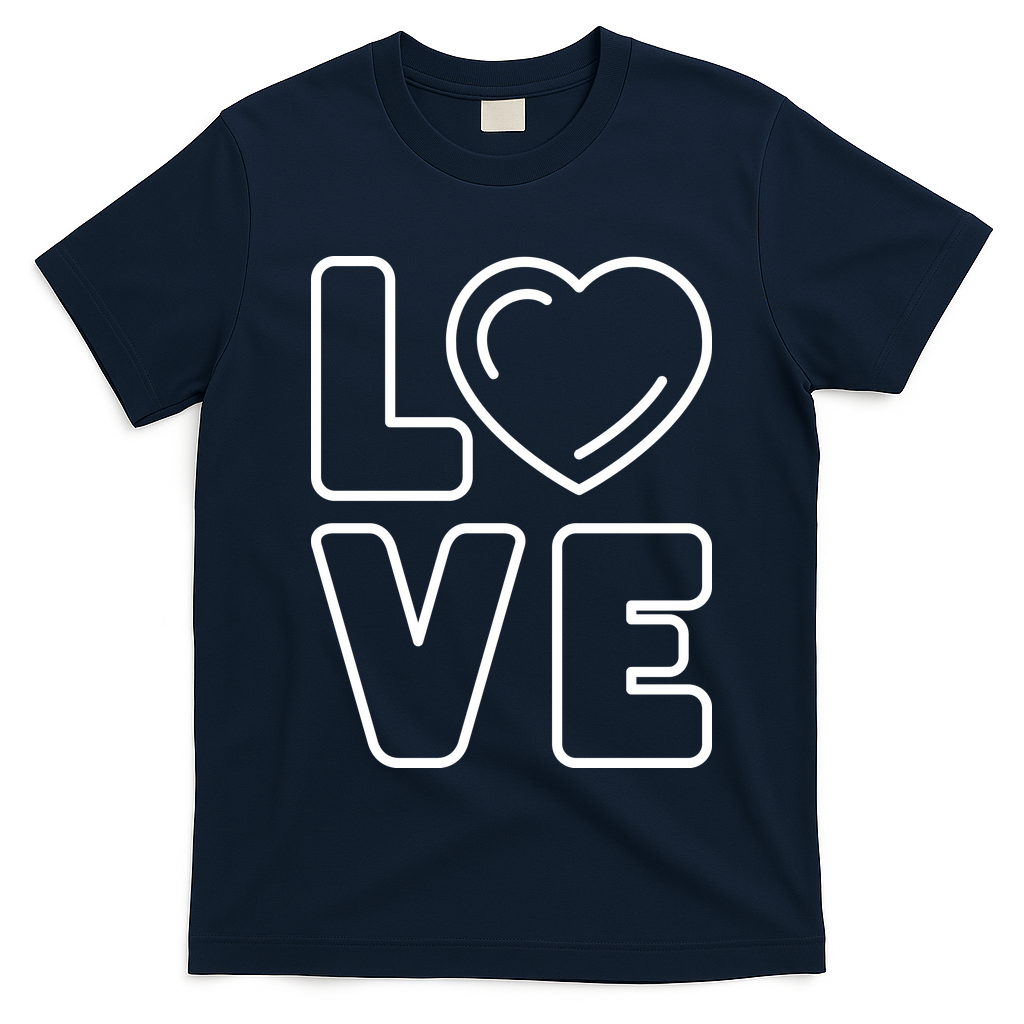 Love Heart Cute Romantic Gift T-Shirt