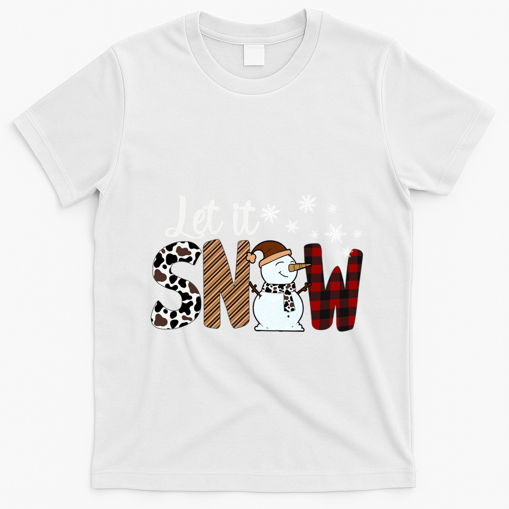 Let It Snow Cute Gift T-Shirt - White