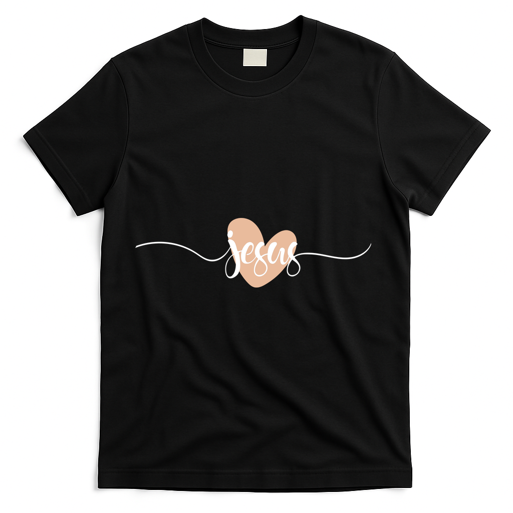 Love Jesus Christian T-Shirt - Black