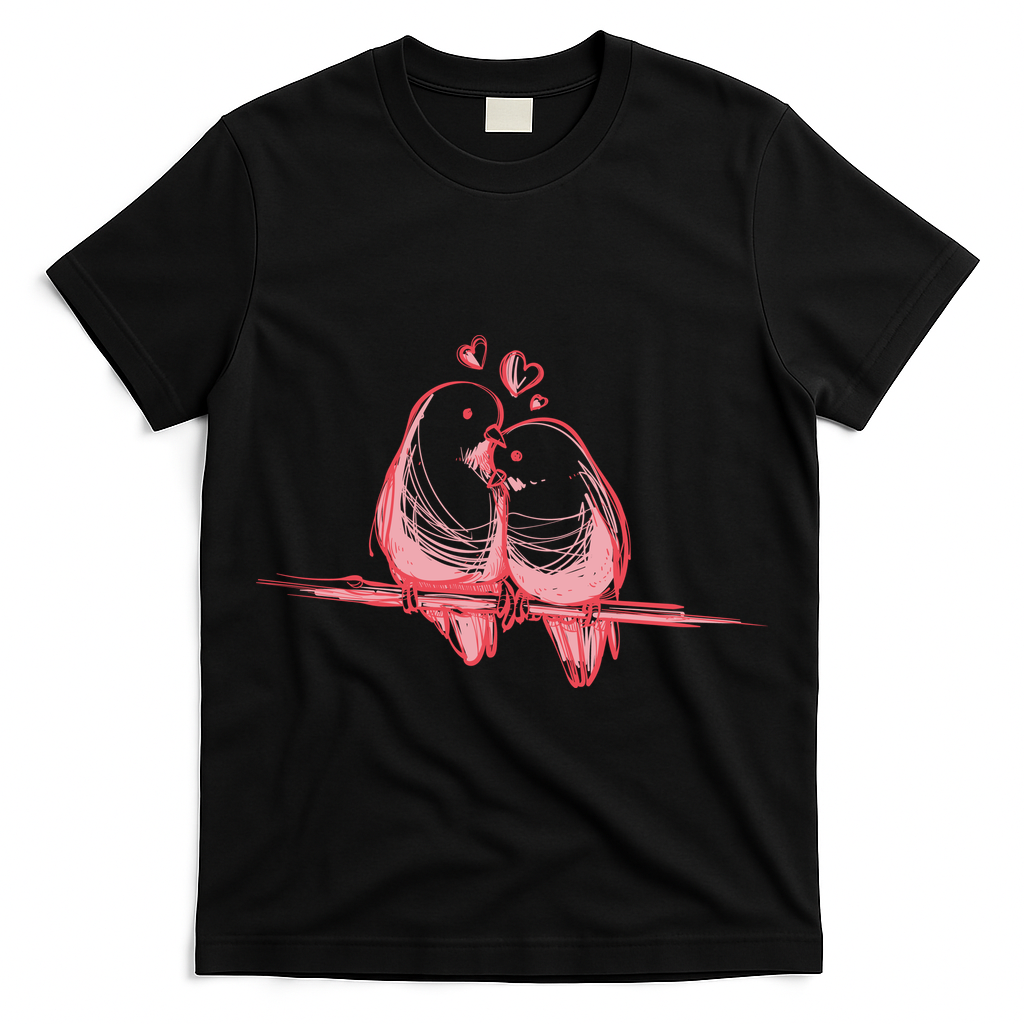 Lovebirds Kissing T-Shirt