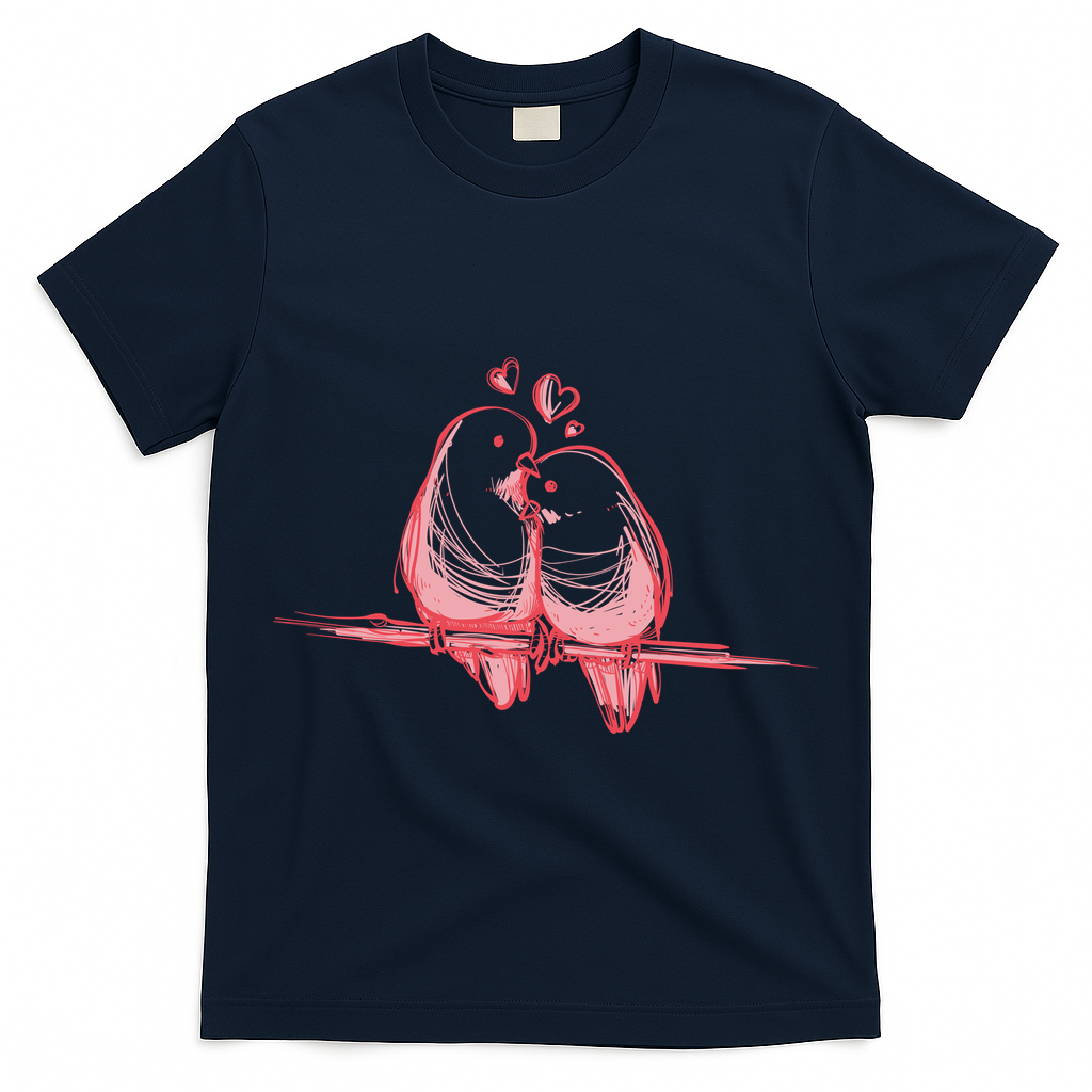 Lovebirds Kissing T-Shirt