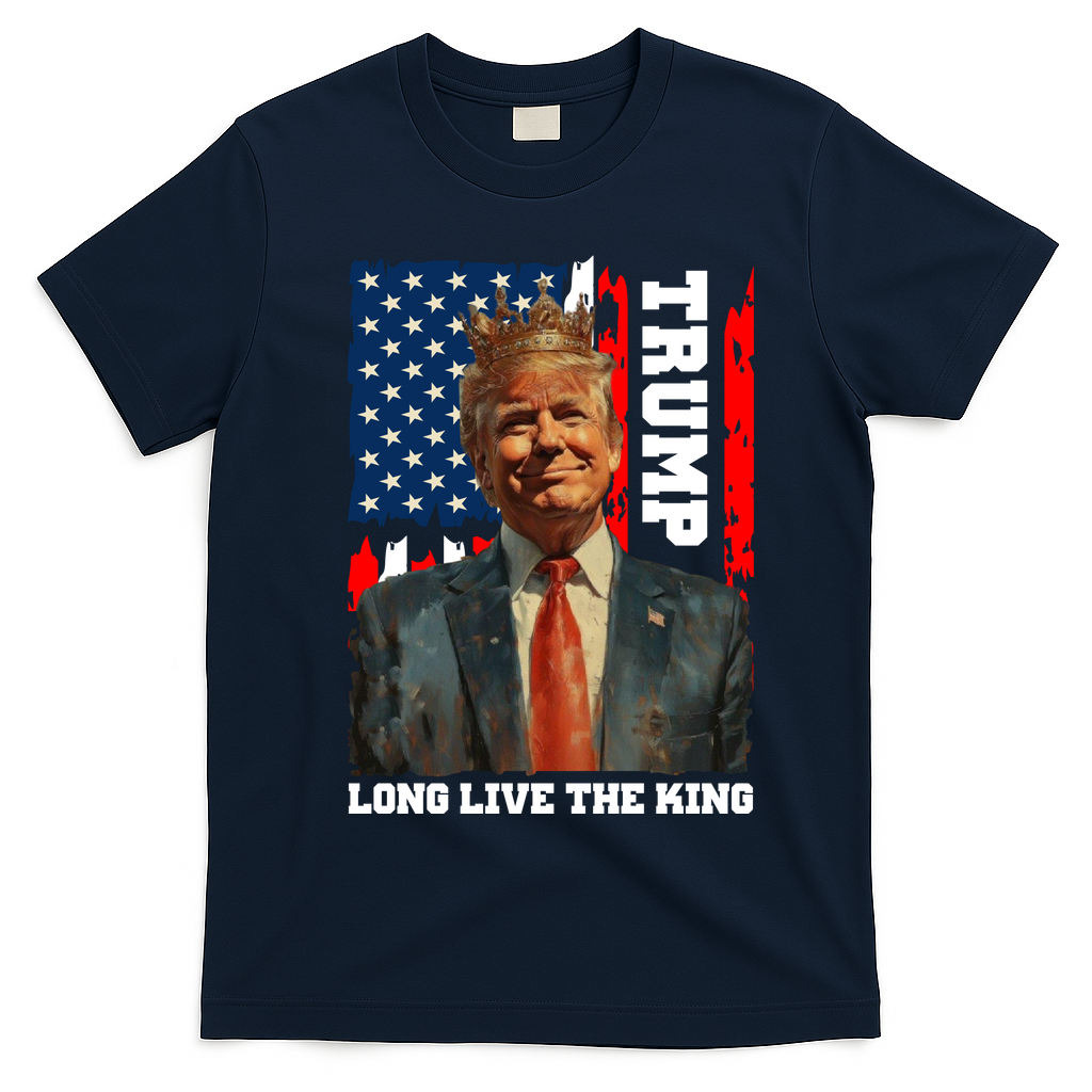 LONG LIVE THE KING TRUMP T-Shirt - Navy Blue