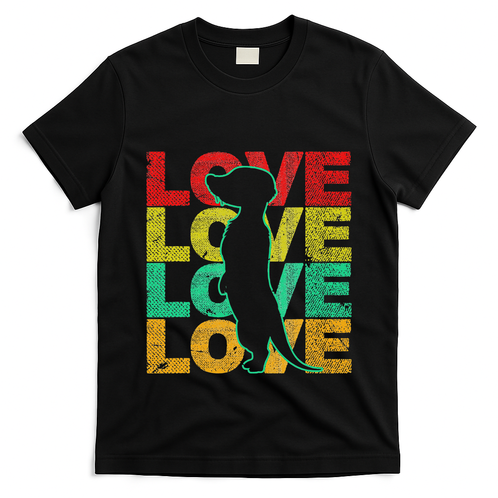 Love Meerkat Suricate Wilderness Africa Animals Zoo Wildlife T-Shirt
