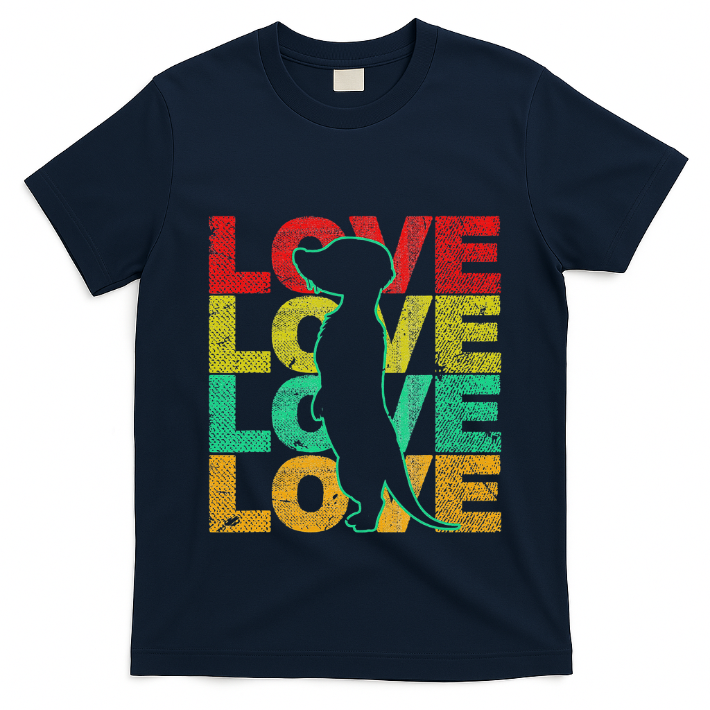 Love Meerkat Suricate Wilderness Africa Animals Zoo Wildlife T-Shirt