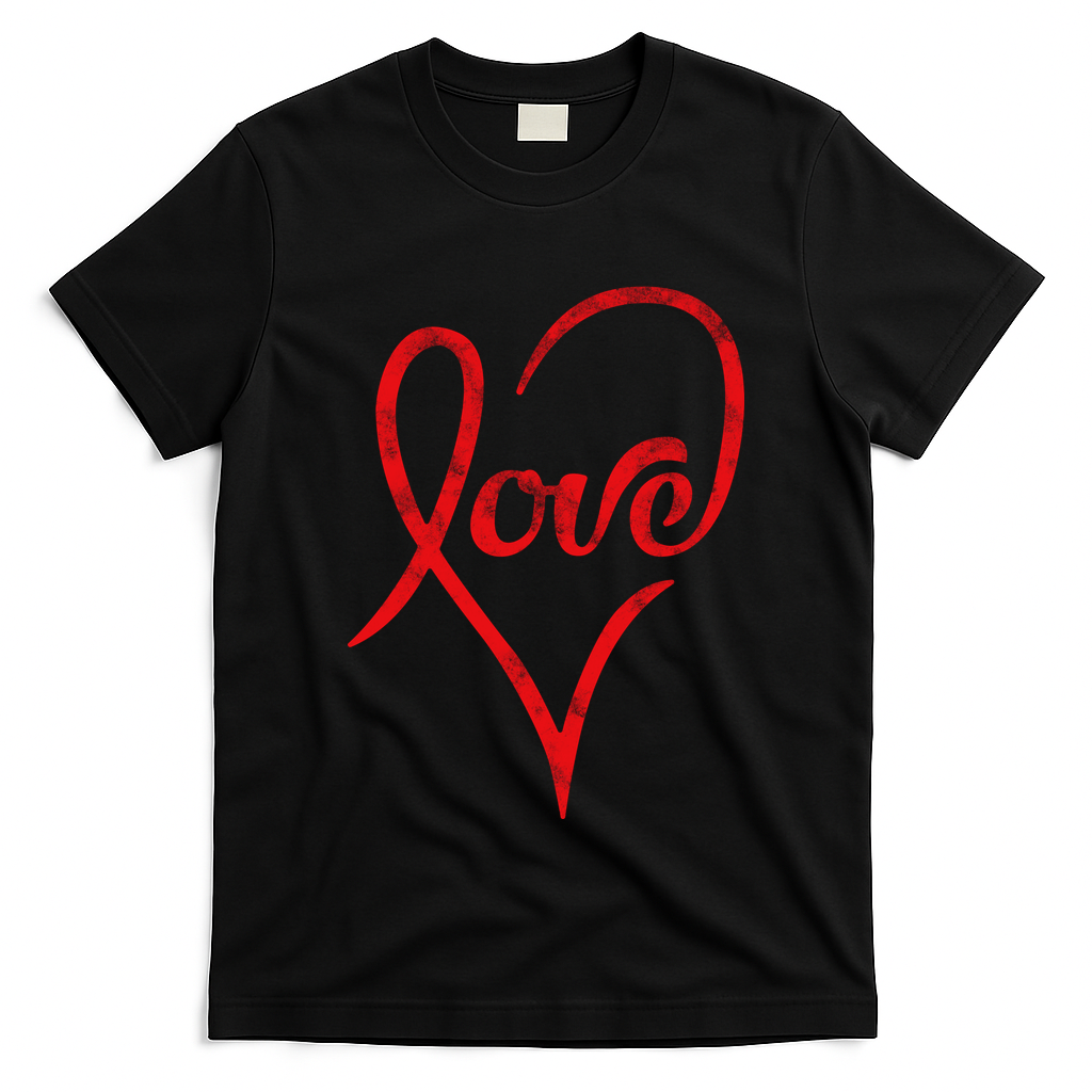 Vintage Love Heart Symbol T-Shirt