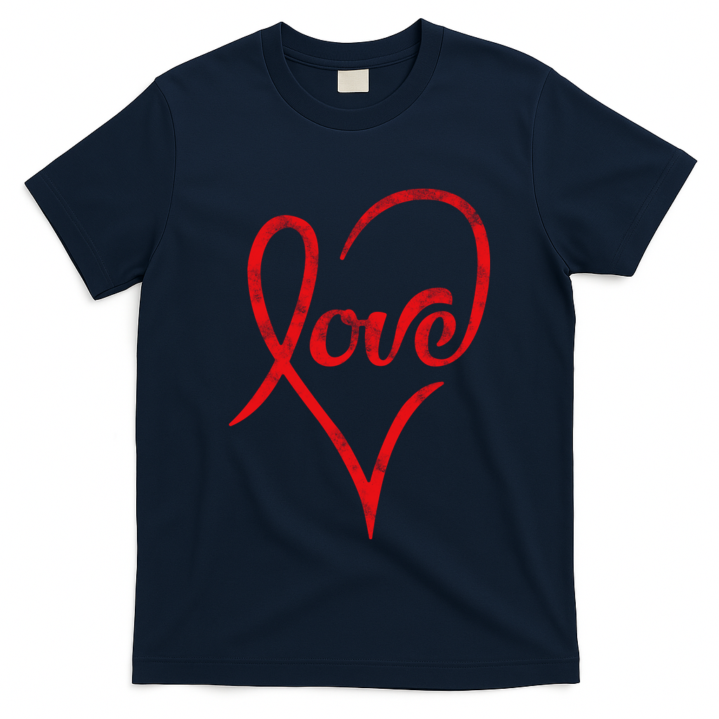 Vintage Love Heart Symbol T-Shirt