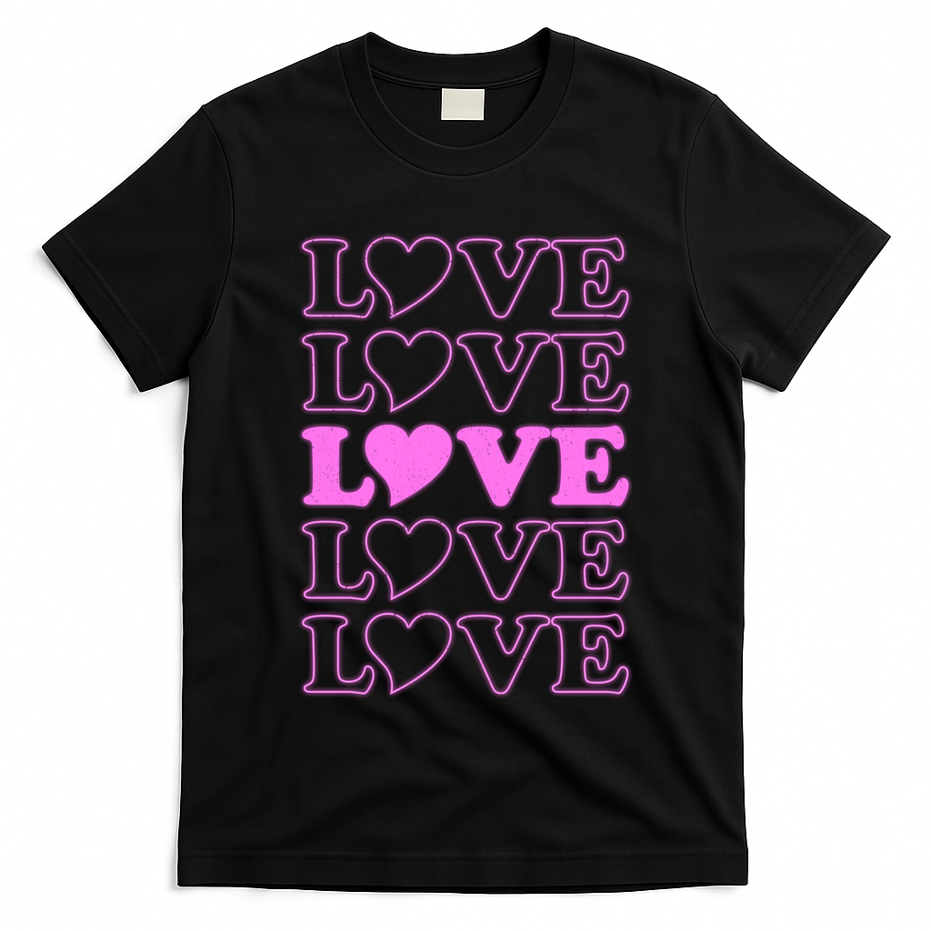 Valentine Love Pattern T-Shirt