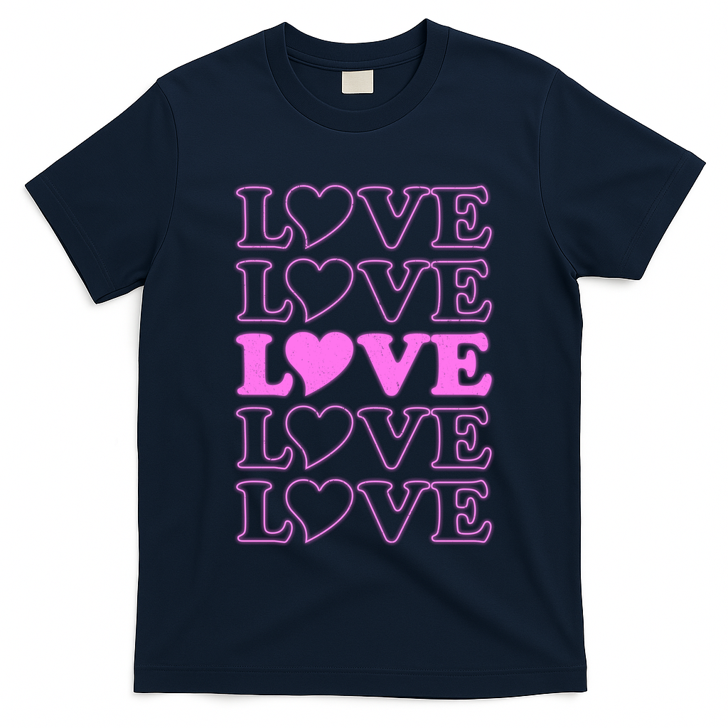 Valentine Love Pattern T-Shirt