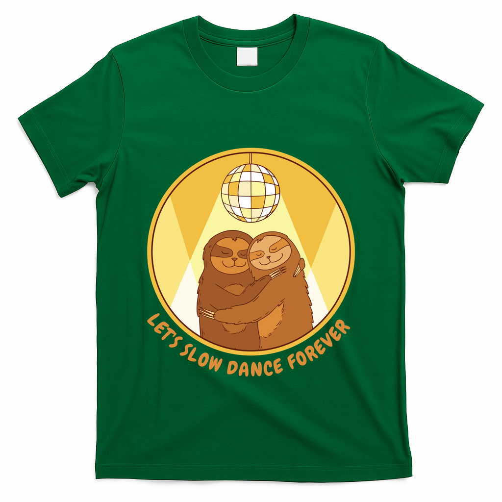 Let's Slow Dance Forever Funny Sloth T-Shirt