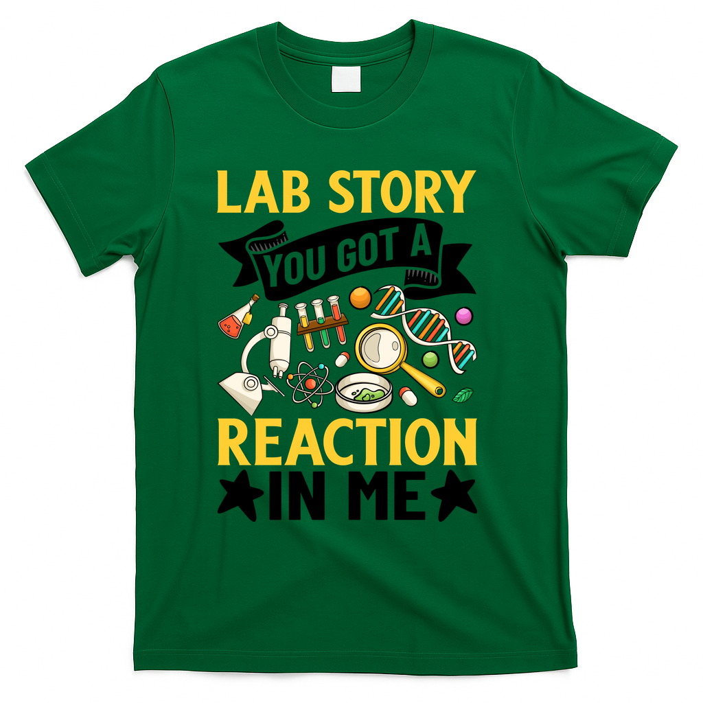 Lab Story Lab Week Medical Laboratory Technician Team  T-Shirt - Green