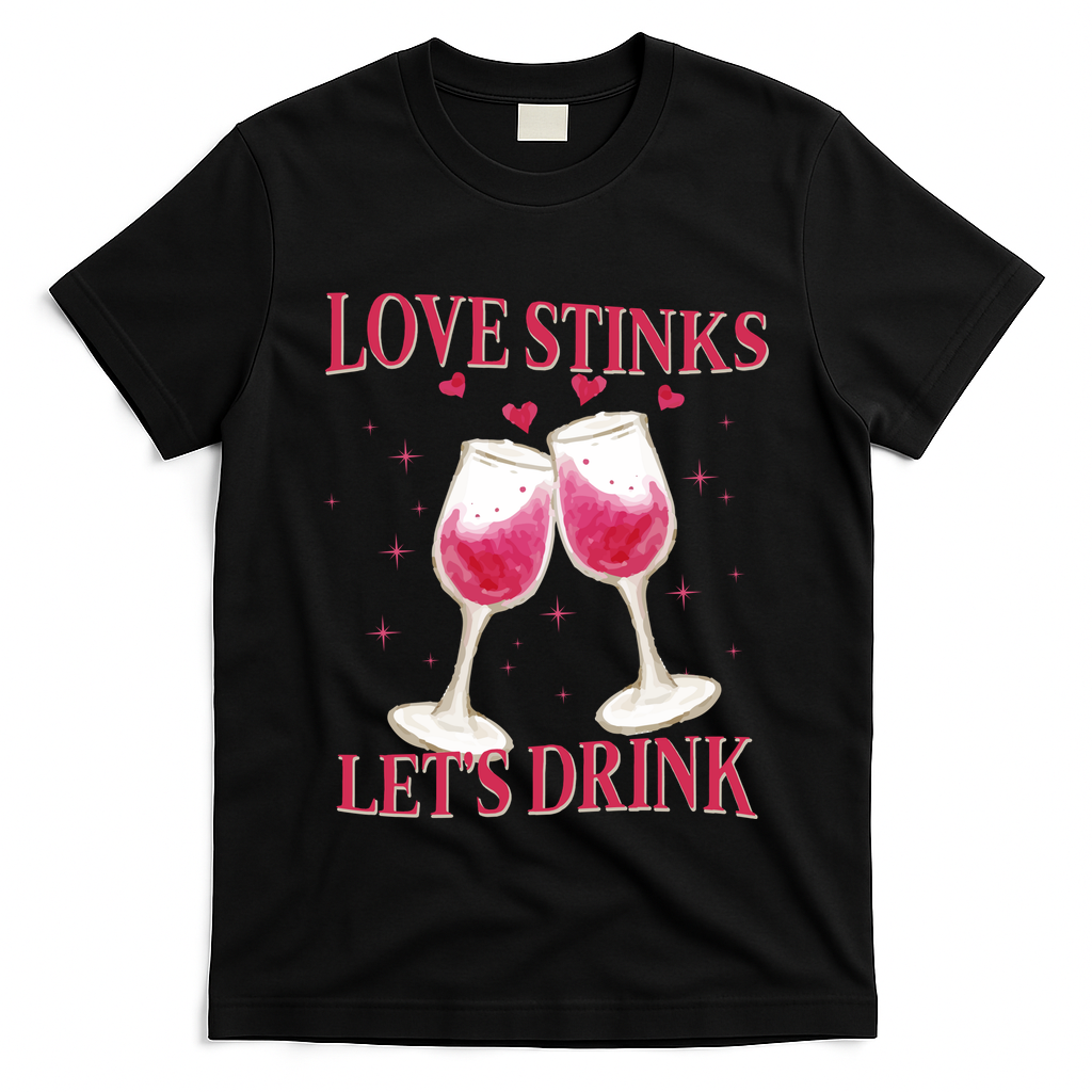 Love Stinks Lets Drink Anti Valentine T-Shirt