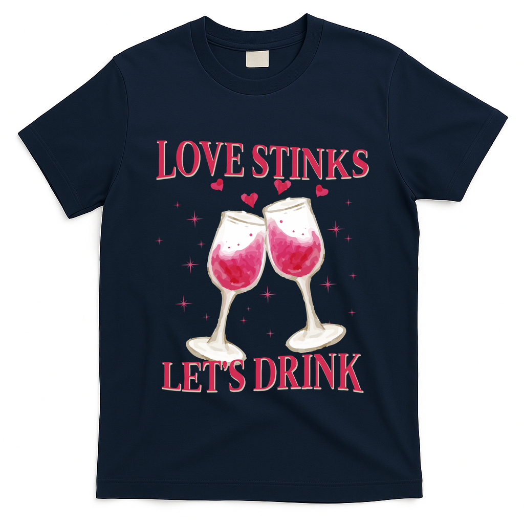 Love Stinks Lets Drink Anti Valentine T-Shirt