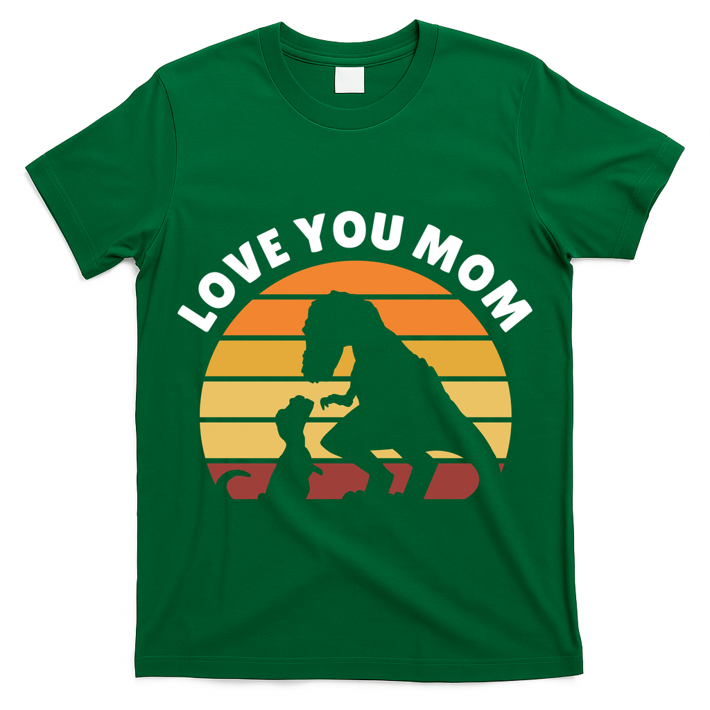 Love You Mom Dinosaur T-Shirt