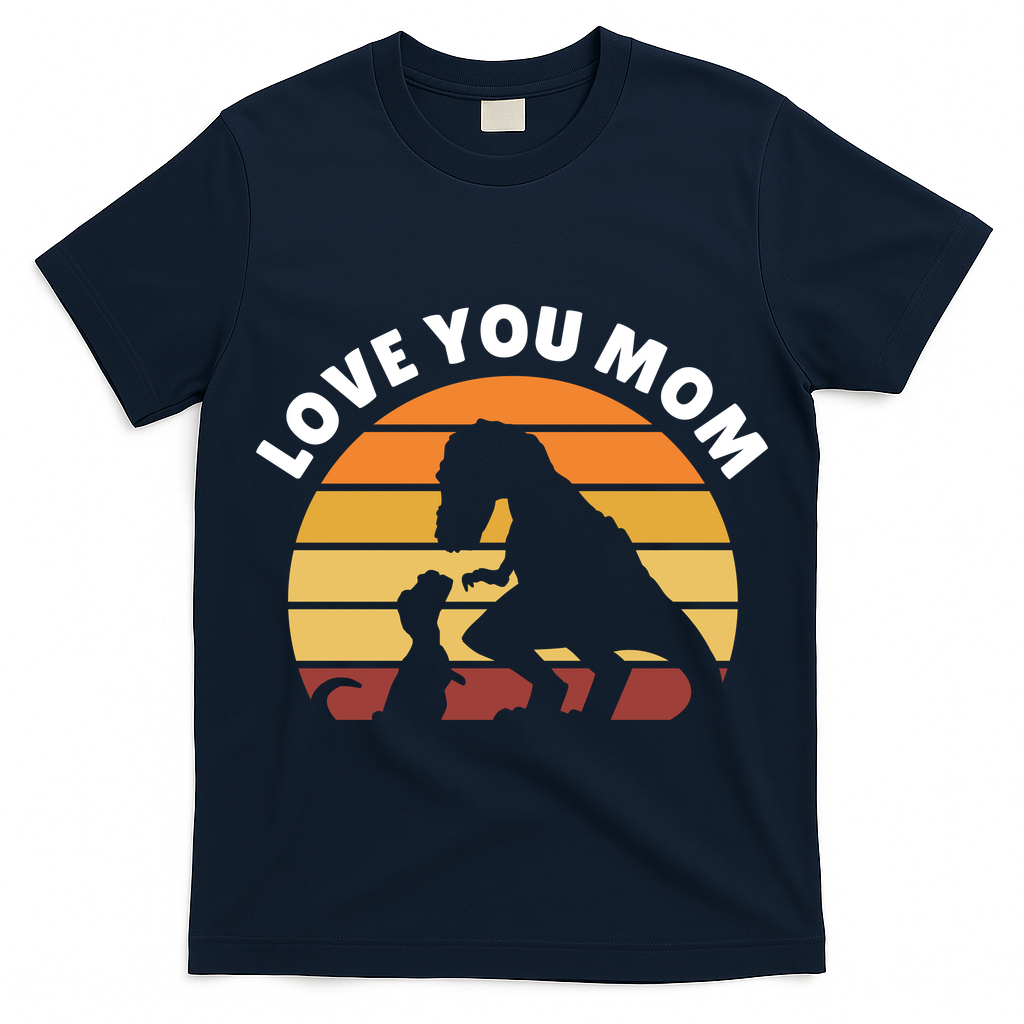Love You Mom Dinosaur T-Shirt