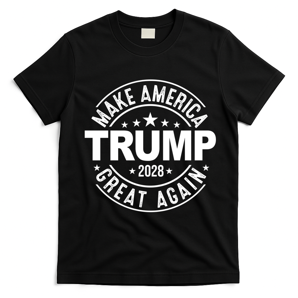 Make America Great Again Trump 2028 T-Shirt - Black