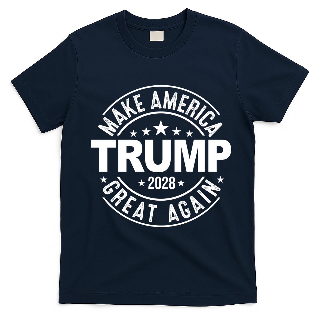 Make America Great Again Trump 2028 T-Shirt - Navy Blue