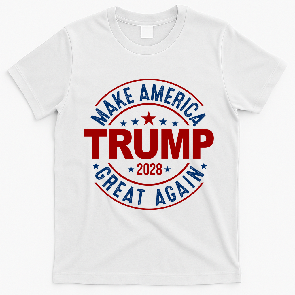 Make America Great Again Trump 2028 T-Shirt - White