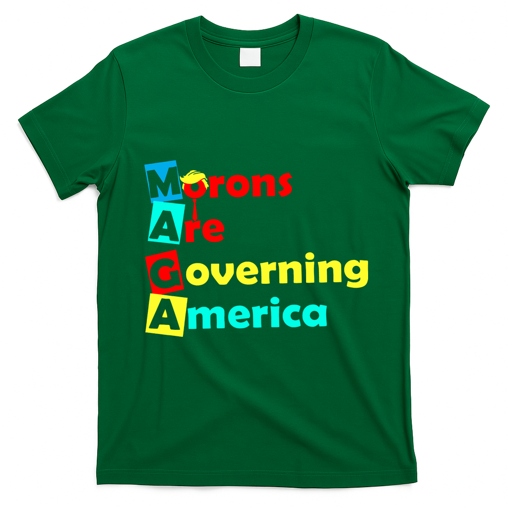 Morons Are Governing America T-Shirt - Irish Green