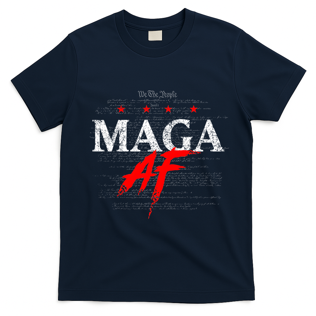 Maga Af We The People Have Spoken Donald Trump 47th President Of The Usa T-Shirt - Navy Blue