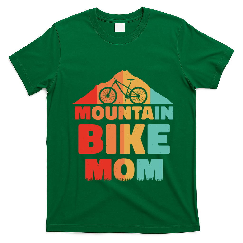 Mountain Bike Mom Mountainbike Mtb Cycling Biking Mother Cool Gift T-Shirt - Irish Green