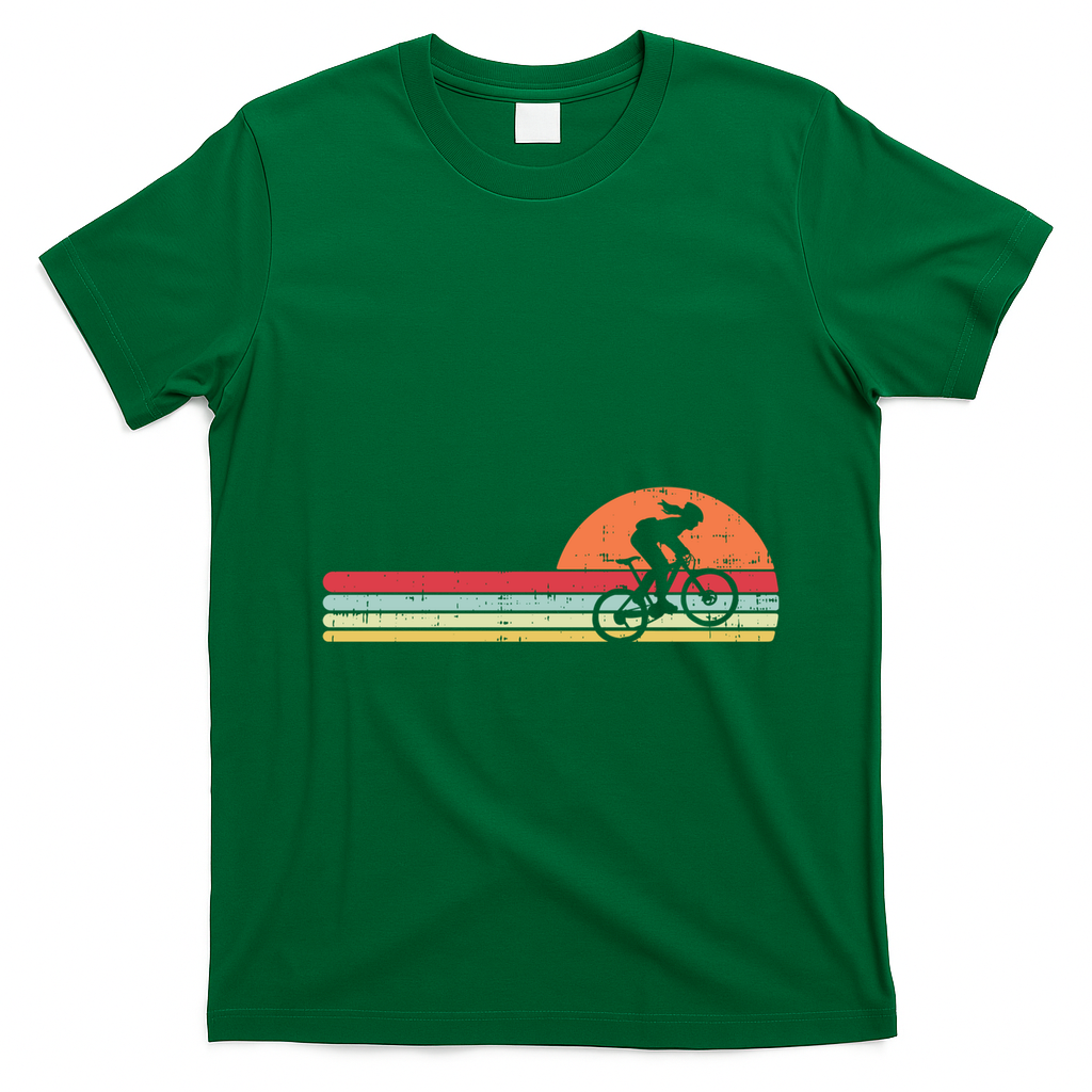 Mountain Bike Retro Cycling Bicycle Rider Gift Cute Gift T-Shirt - Irish Green