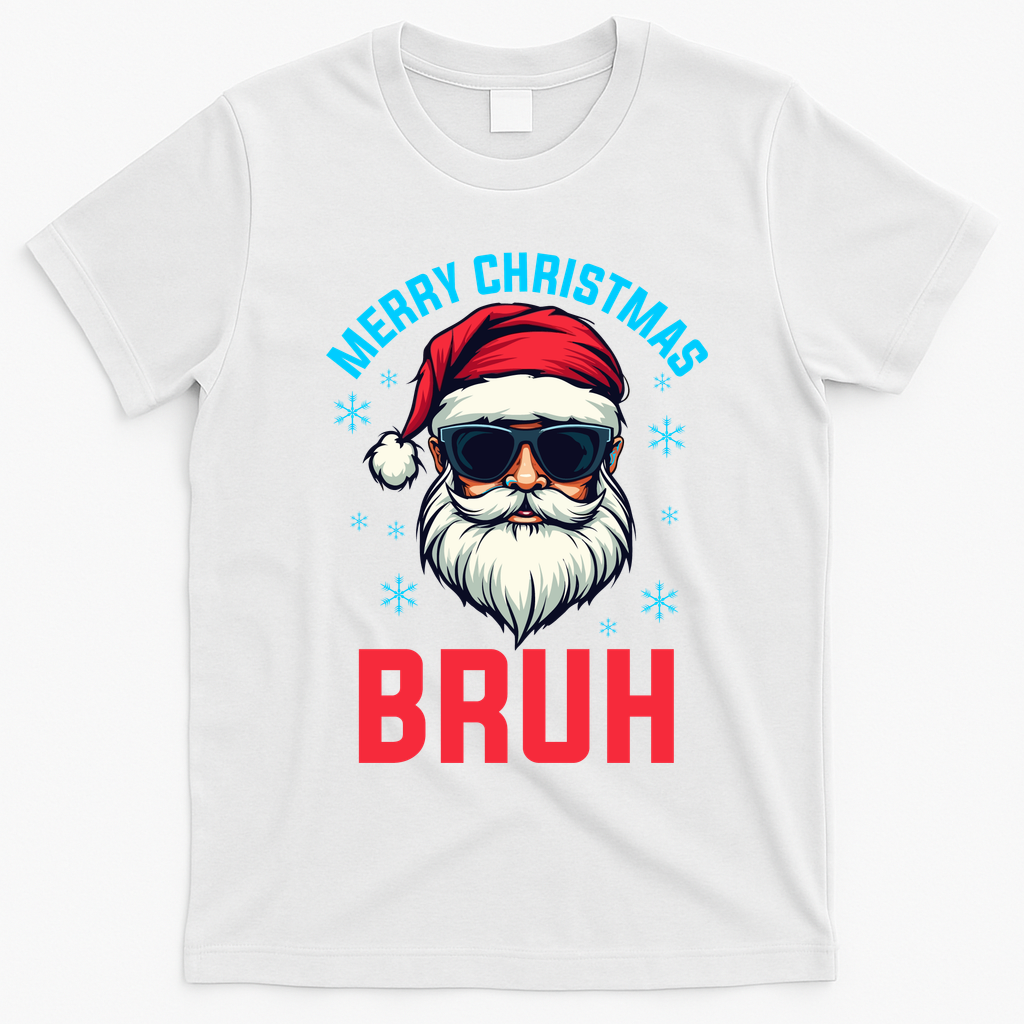 Merry Christmas Bruh T-Shirt - White