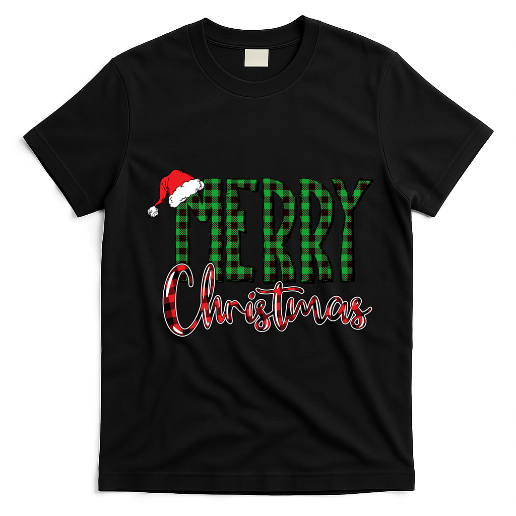 Merry Christmas Classic Logo T-Shirt - Black