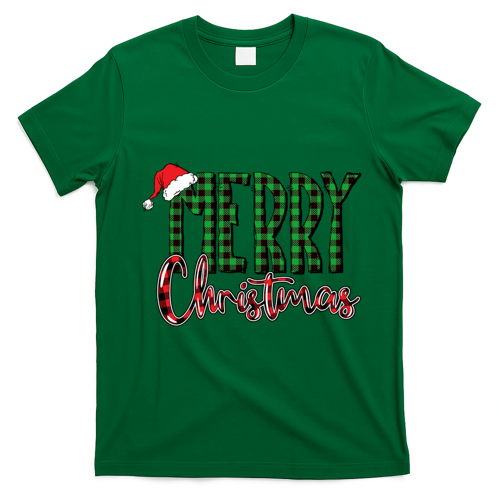 Merry Christmas Classic Logo T-Shirt - Irish Green