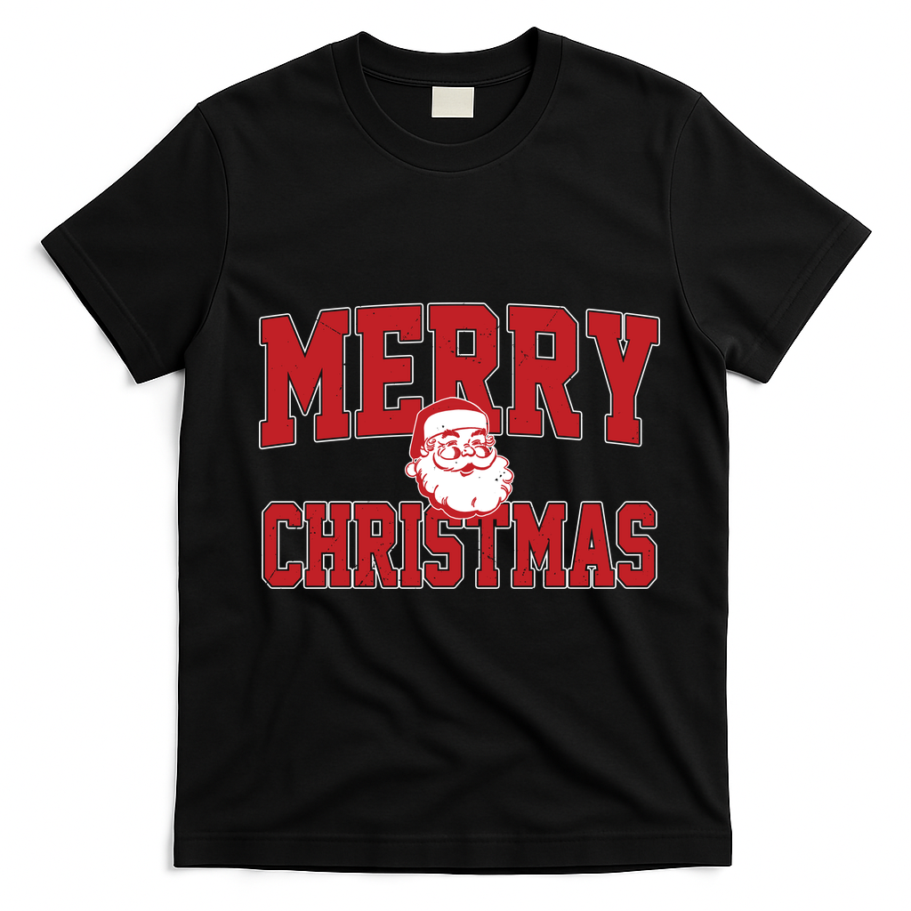 Merry Christmas Family Matching Outfit T-Shirt - Black