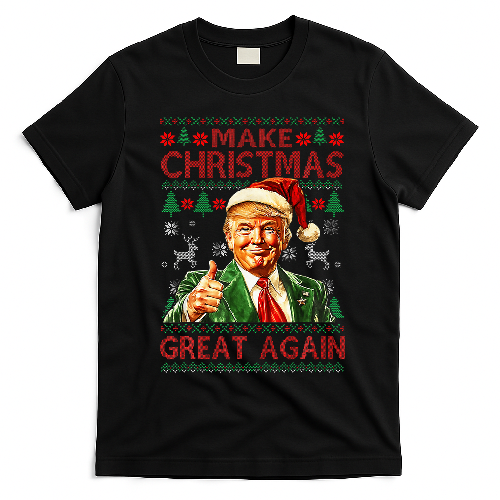 Make Christmas Great Again T-Shirt - Black