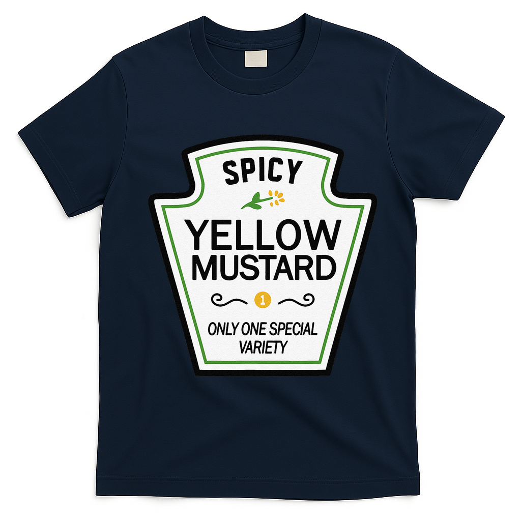 Mustard Condiments Group Halloween Costumes T-Shirt - Navy Blue