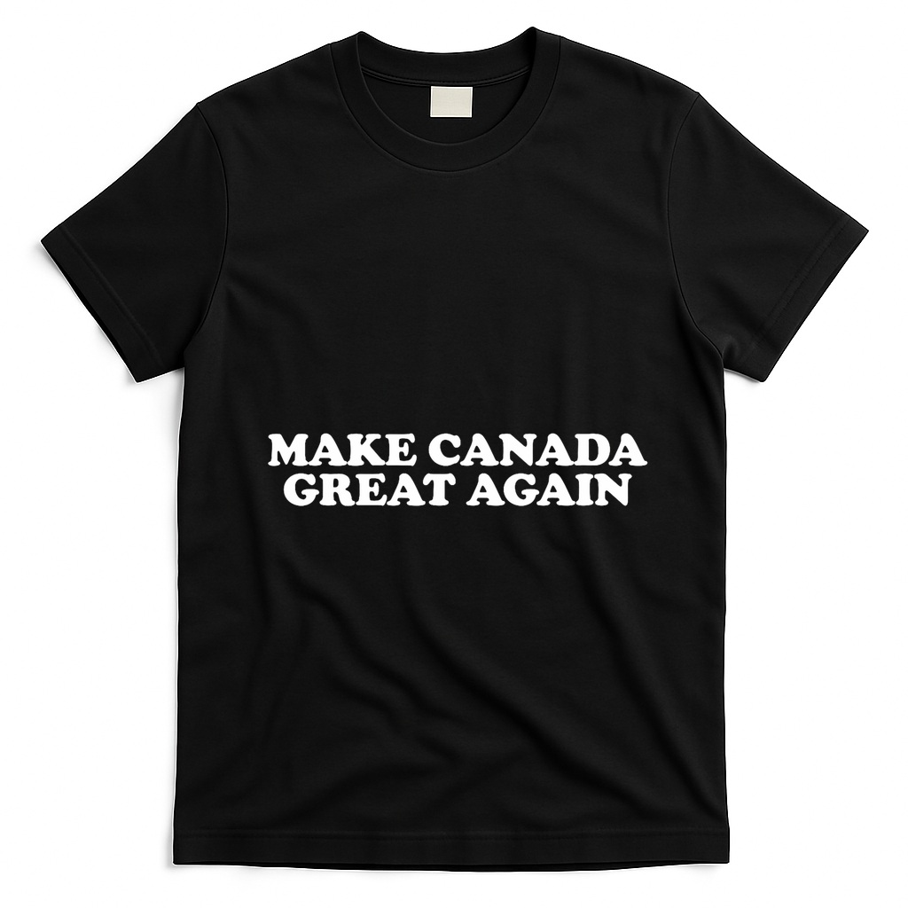 Make Canada Great Again Canada 51st State Funny T-Shirt - Black